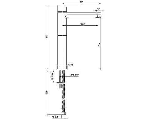 Купить Смеситель для раковины Paini Arena 92CR205LLBLLMKM Хром в магазине сантехники Santeh-Crystal.ru