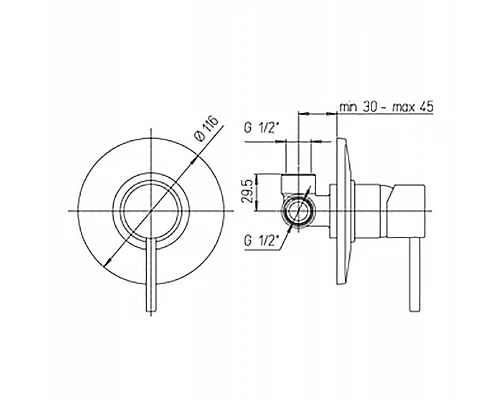 Приобрести Смеситель для душа Paini Cox 78CR690 Хром в магазине сантехники Santeh-Crystal.ru