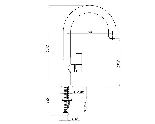 Приобрести Смеситель для кухни Paini Cox 78CR572PSALMKM Хром в магазине сантехники Santeh-Crystal.ru