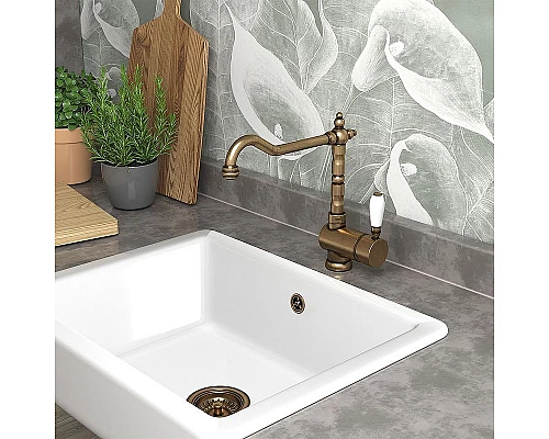 Заказать Смеситель для кухни Paini Cox 78F35881ANTKM Старая бронза в магазине сантехники Santeh-Crystal.ru