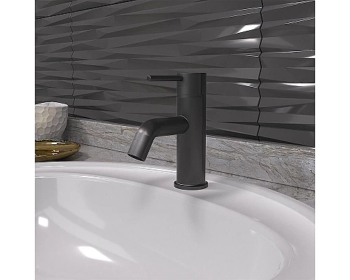Приобрести Смеситель для раковины Paini Cox 78PZ211 Черный матовый в магазине сантехники Santeh-Crystal.ru