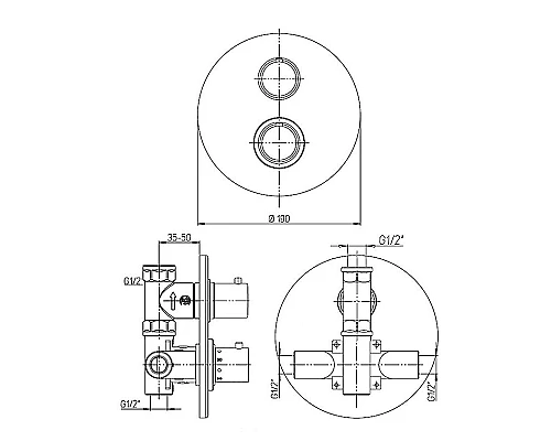 Заказать Смеситель для душа Paini Cox 78CR690TH Хром в магазине сантехники Santeh-Crystal.ru