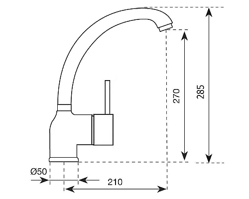 Приобрести Смеситель для кухни Paini Cox 78CR572D599TKM Хром в магазине сантехники Santeh-Crystal.ru
