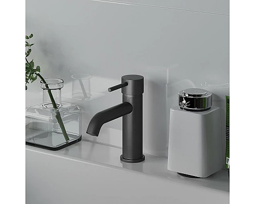 Купить Смеситель для раковины Paini Cox 78PZ205O Черный матовый в магазине сантехники Santeh-Crystal.ru