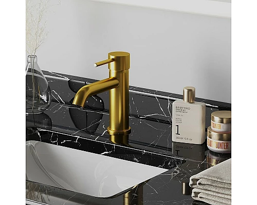 Купить Смеситель для раковины Paini Cox 78PJ205O Золото матовое в магазине сантехники Santeh-Crystal.ru