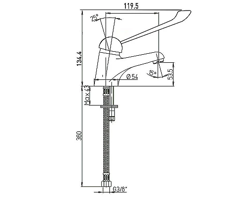 Заказать Смеситель для раковины Paini Creta 42CR205MEDICO Хром в магазине сантехники Santeh-Crystal.ru