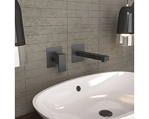 Купить Смеситель для раковины Paini Dax-R 84PZ208RQ Черный матовый в магазине сантехники Santeh-Crystal.ru