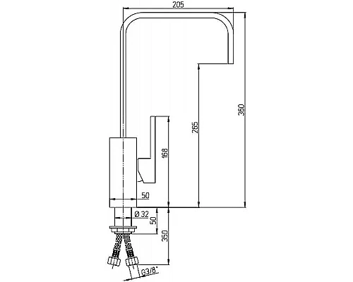Заказать Смеситель для кухни Paini Dax-R 84CR254R Хром в магазине сантехники Santeh-Crystal.ru