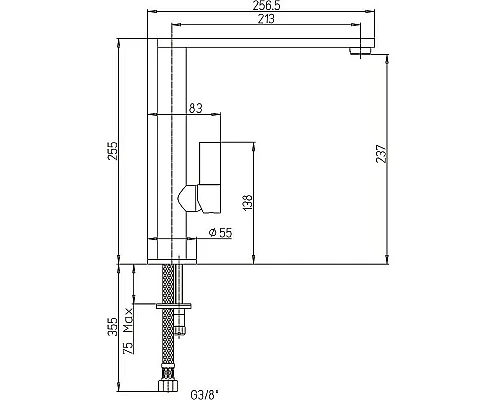 Заказать Смеситель для кухни Paini Dax-R 64CR579Q90KM Хром в магазине сантехники Santeh-Crystal.ru