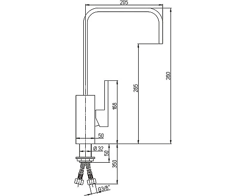 Приобрести Смеситель для кухни Paini Dax 84CR572RKM Хром в магазине сантехники Santeh-Crystal.ru