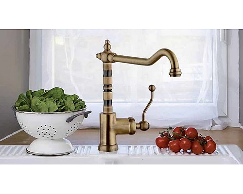 Приобрести Смеситель для кухни Paini Duomo 88F3572KM Старая бронза в магазине сантехники Santeh-Crystal.ru