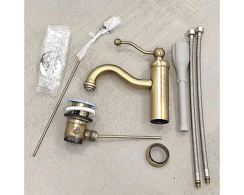 Купить Смеситель для раковины Paini Duomo 88F3211KM Старая бронза в магазине сантехники Santeh-Crystal.ru