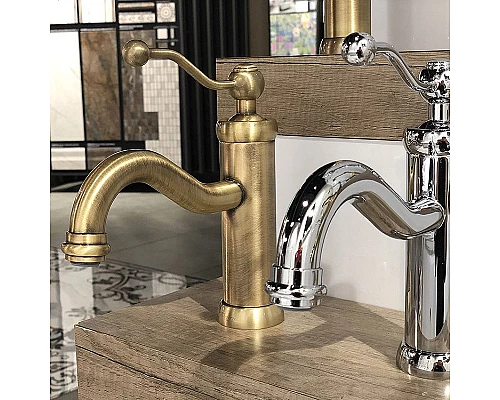 Купить Смеситель для раковины Paini Duomo 88F3211KM Старая бронза в магазине сантехники Santeh-Crystal.ru