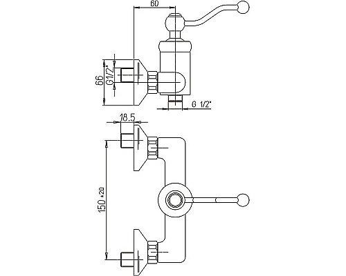 Приобрести Смеситель для душа Paini Duomo 88CR511KM Хром в магазине сантехники Santeh-Crystal.ru