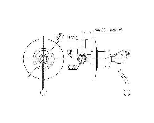 Заказать Смеситель для душа Paini Duomo 88F3690 Старая бронза в магазине сантехники Santeh-Crystal.ru