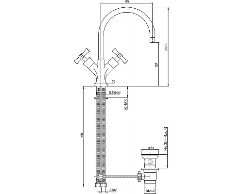 Купить Смеситель для раковины Paini Elix 85CR250LMKM Хром в магазине сантехники Santeh-Crystal.ru