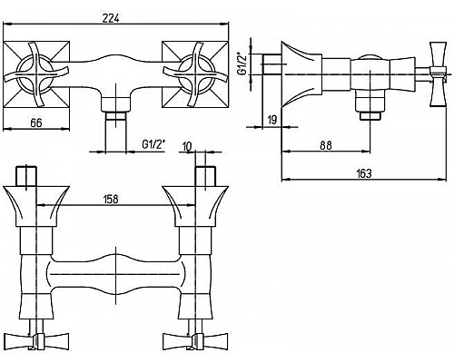 Приобрести Смеситель для душа Paini Elix 85CR511LMKM Хром в магазине сантехники Santeh-Crystal.ru