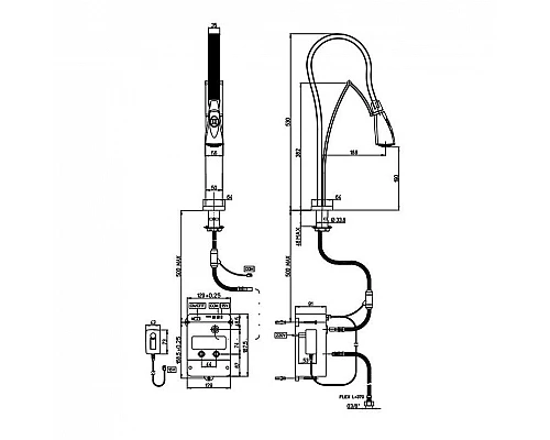 Приобрести Смеситель для кухни Paini Hybrid HKPA557TKKM Сталь PVD в магазине сантехники Santeh-Crystal.ru