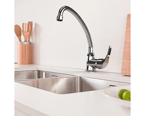 Приобрести Смеситель для кухни Paini Jolly 69CR592ZLMKM Хром в магазине сантехники Santeh-Crystal.ru