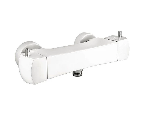 Купить Смеситель для душа Paini Lady 89BY511TH с термостатом Белый матовый Хром в магазине сантехники Santeh-Crystal.ru