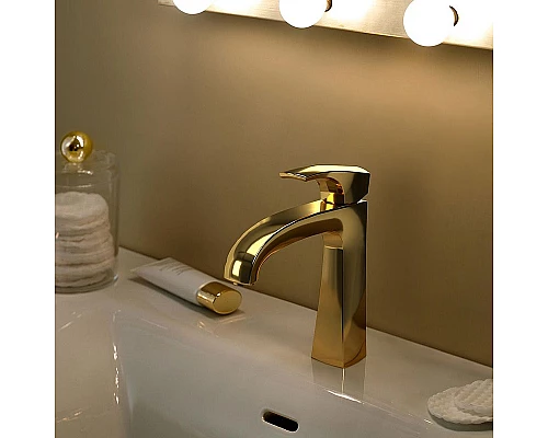 Приобрести Смеситель для раковины Paini Lady 89OP211 Золото в магазине сантехники Santeh-Crystal.ru