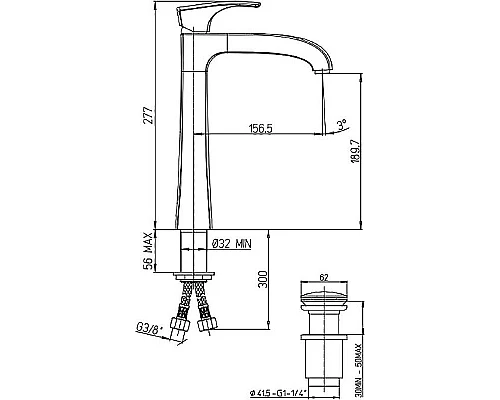 Приобрести Смеситель для раковины Paini Lady 89OP211LLLSSR Золото в магазине сантехники Santeh-Crystal.ru