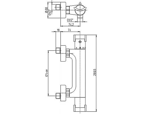 Заказать Смеситель для душа Paini Morgana 73OP511TH с термостатом Золото в магазине сантехники Santeh-Crystal.ru