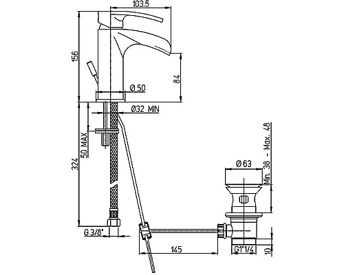 Заказать Смеситель для раковины Paini Ovo 86CR211WFSKM Хром в магазине сантехники Santeh-Crystal.ru