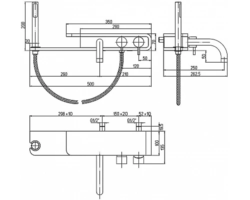 Приобрести Смеситель для ванны Paini Pad PDCR100B0 Хром Белый в магазине сантехники Santeh-Crystal.ru