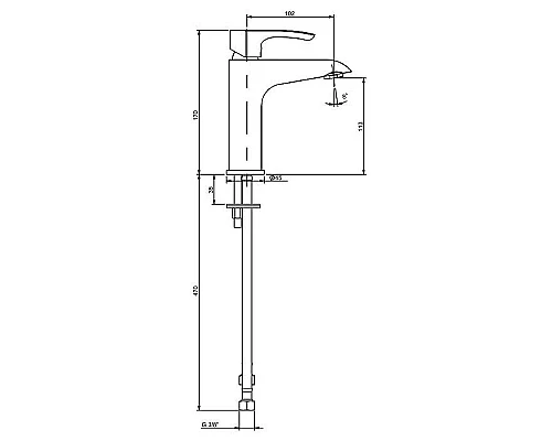 Заказать Смеситель для раковины Paini Palermo PACR205KM Хром в магазине сантехники Santeh-Crystal.ru