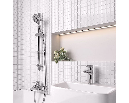 Заказать Смеситель для ванны Paini Parallel 47CR111LMKM Хром в магазине сантехники Santeh-Crystal.ru