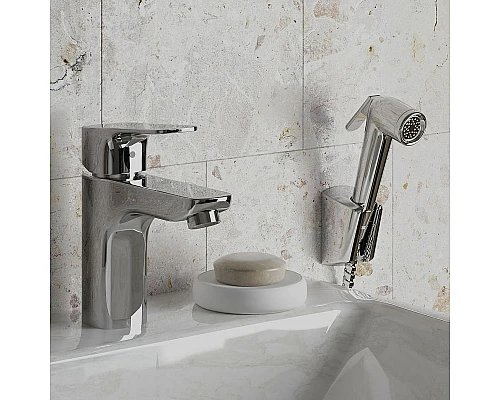 Приобрести Смеситель для раковины Paini Viva Style P4CR205/574 с гигиеническим душем Хром в магазине сантехники Santeh-Crystal.ru