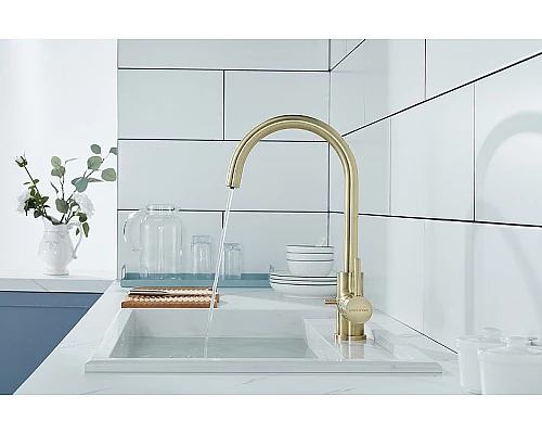 Приобрести Смеситель для кухни Paulmark Essen Es213211-BR Бронза в магазине сантехники Santeh-Crystal.ru