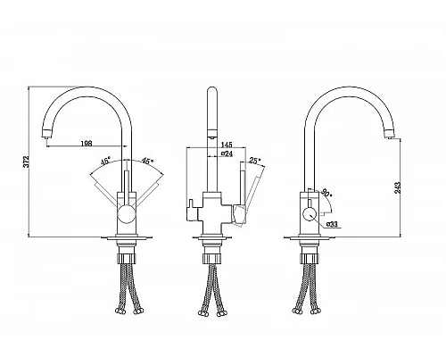Приобрести Смеситель для кухни Paulmark Essen Es213211-BR Бронза в магазине сантехники Santeh-Crystal.ru