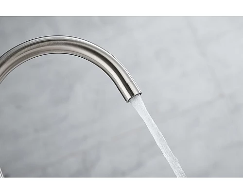 Купить Смеситель для кухни Paulmark Essen Es213211-NI Никель в магазине сантехники Santeh-Crystal.ru