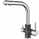 Смеситель для кухни Paulmark Essen Es213011-DGCR Графит Хром