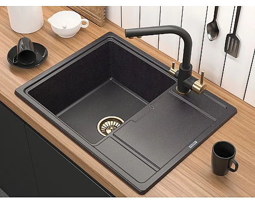 Приобрести Смеситель для кухни Paulmark Essen Es213011-401BR Антрацит Бронза в магазине сантехники Santeh-Crystal.ru