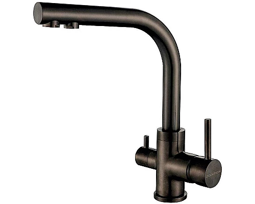 Приобрести Смеситель для кухни Paulmark Essen Es213011-GM Вороненая сталь в магазине сантехники Santeh-Crystal.ru