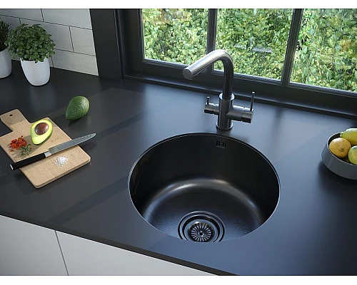 Приобрести Смеситель для кухни Paulmark Essen Es213011-GM Вороненая сталь в магазине сантехники Santeh-Crystal.ru