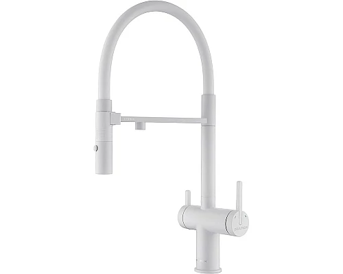 Купить Смеситель для кухни Paulmark Gravity Gr213188-431 Белый матовый в магазине сантехники Santeh-Crystal.ru