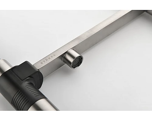 Заказать Смеситель для кухни Paulmark Gravity Gr213188-NI Никель Черный в магазине сантехники Santeh-Crystal.ru