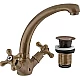 Приобрести Смеситель для раковины Remer Liberty 13CLIVO Бронза в магазине сантехники Santeh-Crystal.ru
