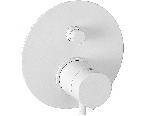 Приобрести Смеситель для душа Remer Minimal Thermo NT09KBBO с термостатом Белый матовый в магазине сантехники Santeh-Crystal.ru