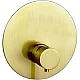 Приобрести Смеситель для душа Remer Minimal Thermo NT30KBBG с термостатом Золото брашированное в магазине сантехники Santeh-Crystal.ru