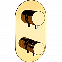 Смеситель для душа Remer Minimal Thermo NT93KBDO с термостатом Золото