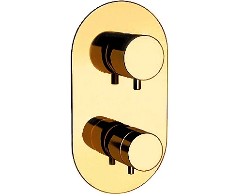Приобрести Смеситель для душа Remer Minimal Thermo NT93KBDO с термостатом Золото в магазине сантехники Santeh-Crystal.ru