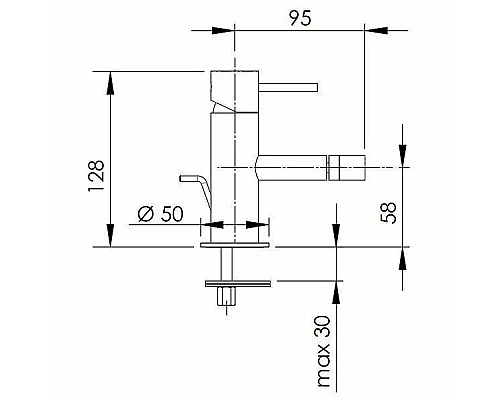 Заказать Смеситель для биде Remer X-Style X20RL Медь в магазине сантехники Santeh-Crystal.ru