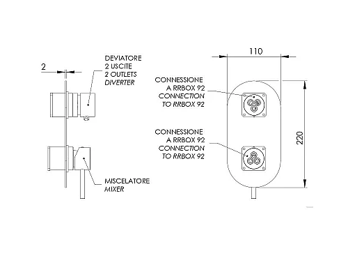Приобрести Смеситель для душа Remer X-Style X92KBDO Золото в магазине сантехники Santeh-Crystal.ru