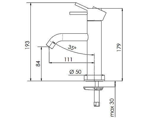 Купить Смеситель для раковины Remer X-Style X12BO Белый матовый в магазине сантехники Santeh-Crystal.ru