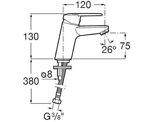Заказать Смеситель для раковины Roca Victoria 5A3H25C0M Хром в магазине сантехники Santeh-Crystal.ru